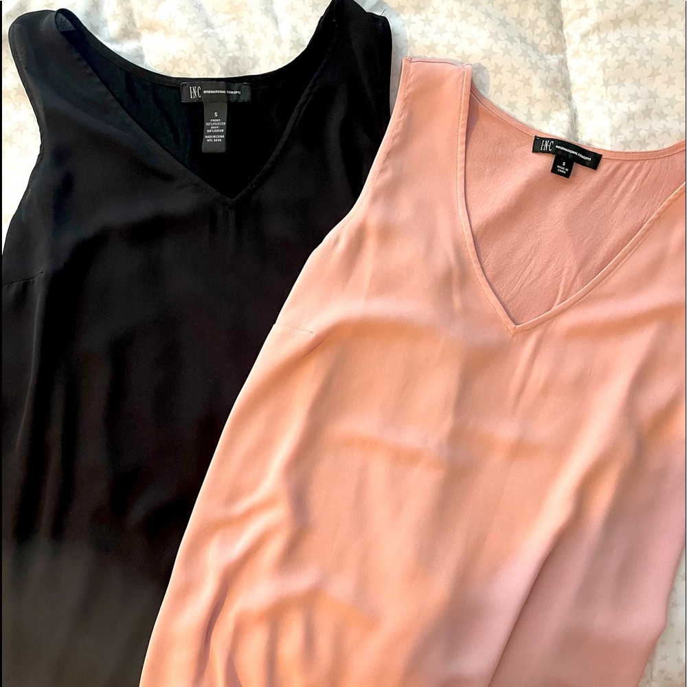 Two INC tank tops